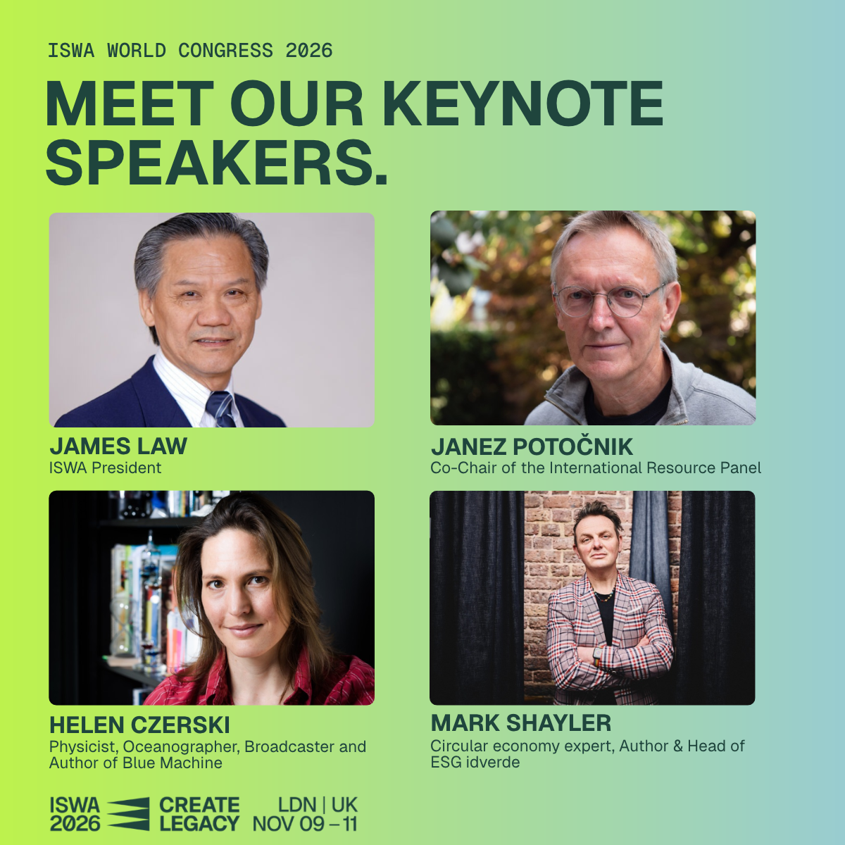ISWA Keynotes 2026